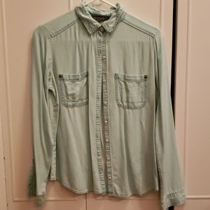 Aqua Button up Shirt